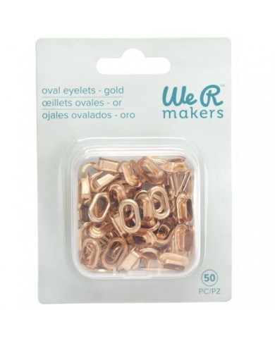 Repuestos de Eyelets - We R Crop-A-Dile Ovalada Color ORO