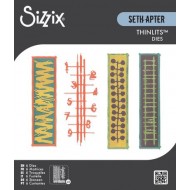 Juego de troqueles Sizzix Thinlits de Seth Apter, 6 unidades Stretchers