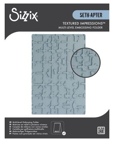 Carpeta de estampado multinivel Sizzix de Seth Apter Grid Graph