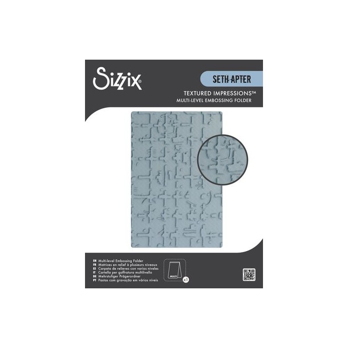Carpeta de estampado multinivel Sizzix de Seth Apter Grid Graph