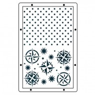 Juego de stencils y sellos transparentes Sizzix Studio A5 de Mark Montano