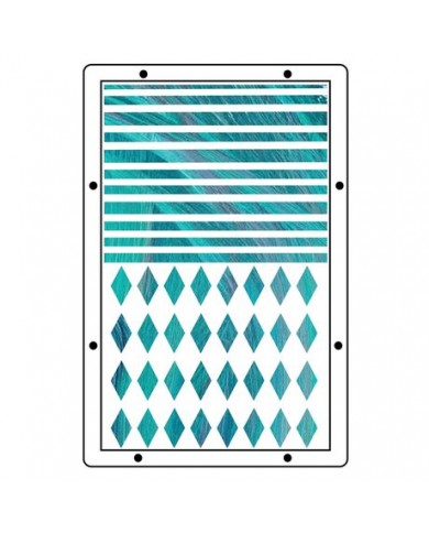 Juego de stencils y sellos transparentes Sizzix Studio A5 de Mark Montano