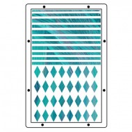Juego de stencils y sellos transparentes Sizzix Studio A5 de Mark Montano