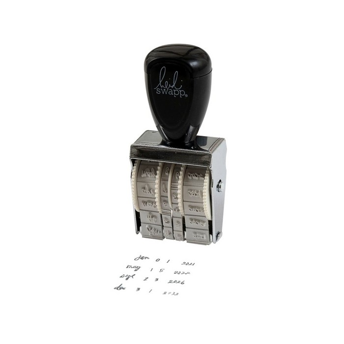 Sello Fechador Roller Date Stamp - Heidi Handwritten