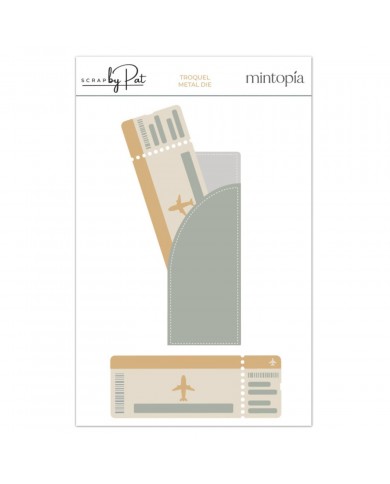 PREVENTA Troquel Scrapbypat Billete de avión