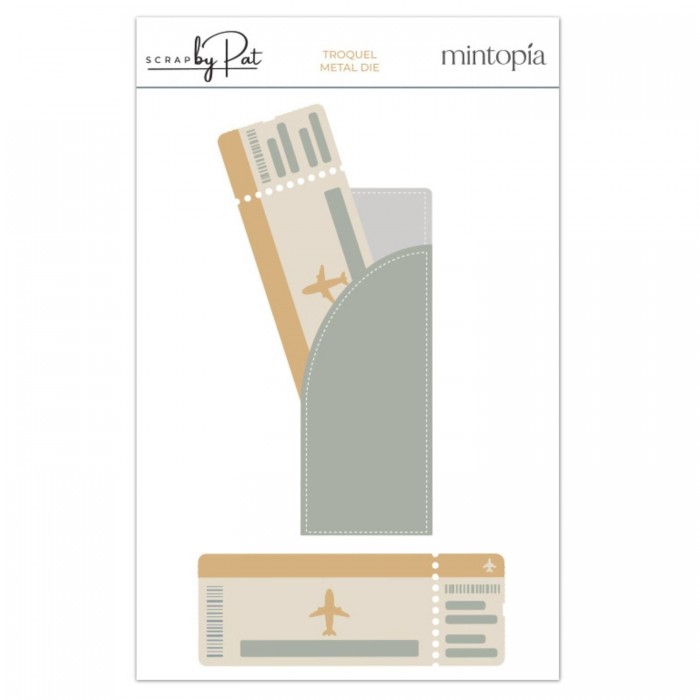 PREVENTA Troquel Scrapbypat Billete de avión