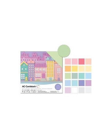 Cartulinas texturizadas Precision Cardstock Pack American Crafts  80lb 12"X12" 60/Pkg 476992