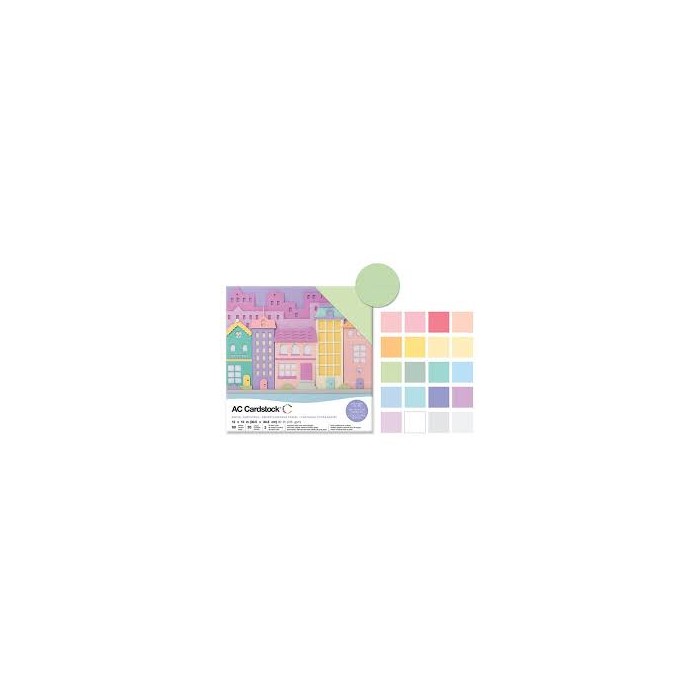 Cartulinas texturizadas Precision Cardstock Pack American Crafts  80lb 12"X12" 60/Pkg 476992
