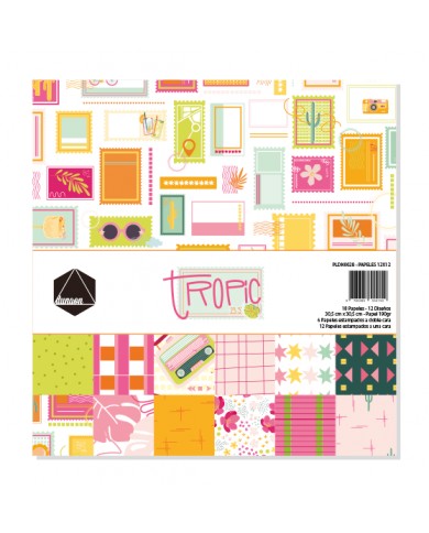 Bloc de papeles TROPIC 12x12 Dunaon