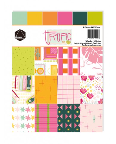 Bloc de Papeles 6x8 Vívela Tropic Dunaon
