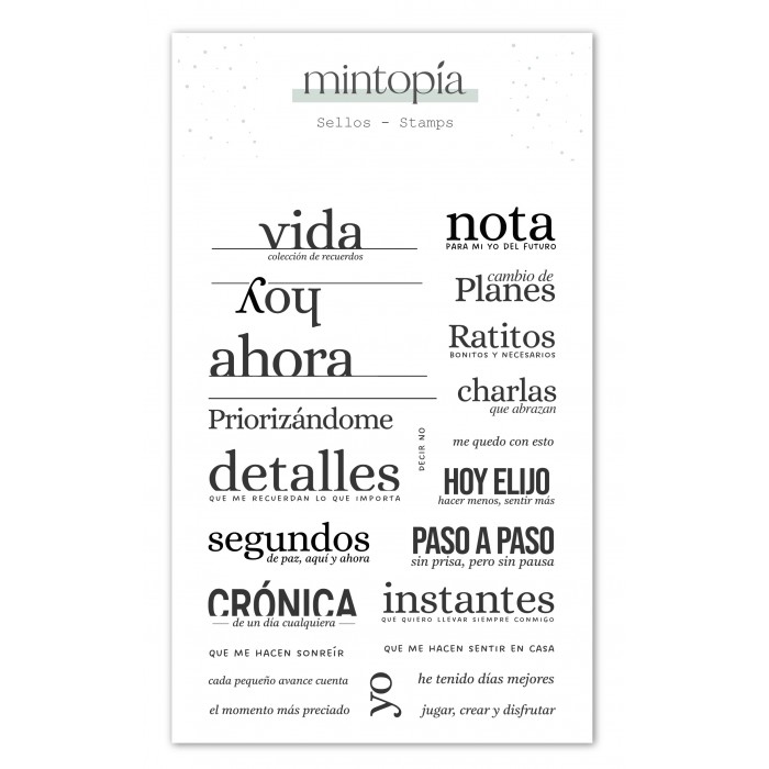 Sello Titulares Mintopía by Scrapbypat