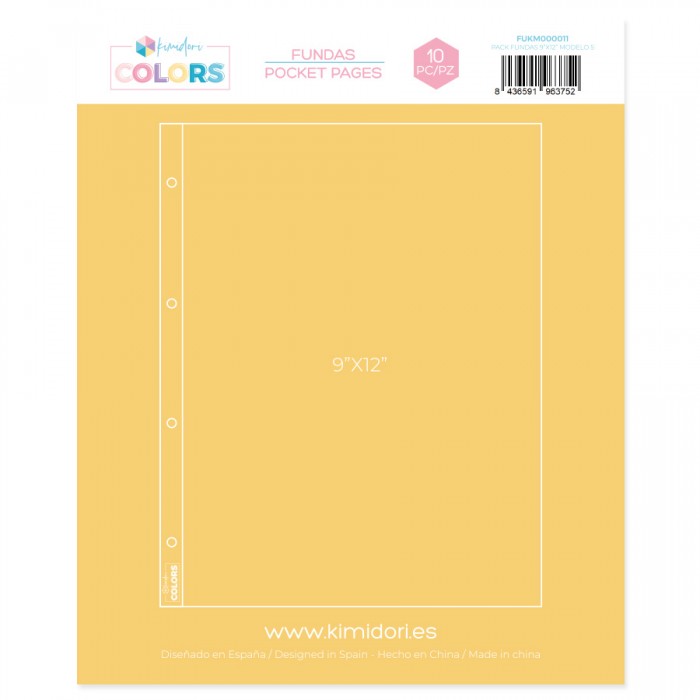 Fundas Kimidori Colors 9"x12" Modelo 5