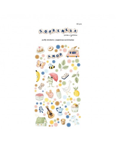 Puffy ilustraciones - "Sobremesa" -Puffy básicos (95 piezas) SamiGarra