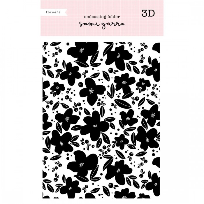 Carpeta de embossing 3D 6x8 - "Sobremesa"  Flowers 3D SamiGarra