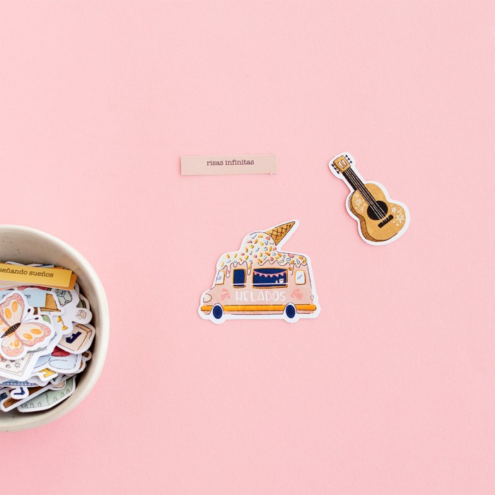Recortables o Die cuts - "Sobremesa" -(116 piezas) SamiGarra