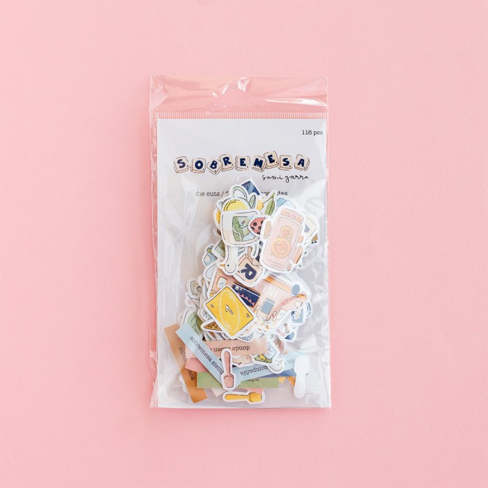 Recortables o Die cuts - "Sobremesa" -(116 piezas) SamiGarra