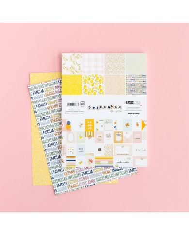 Bloc A5 (8″ x 6″, 21 cm x 15 cm) de tarjetas y papeles «Sobremesa» SamiGarra