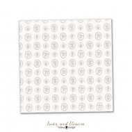 Acetato impreso en blanco Books & Flowers