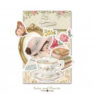 Recortable o Diecuts Books & Flowers