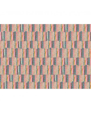 Paper Press, papel para encuadernar modelo 4  Books & Flowers
