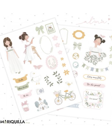 Die cuts colección “Alma” – Comunión 47 Piezas precortadas MARIQUILLA