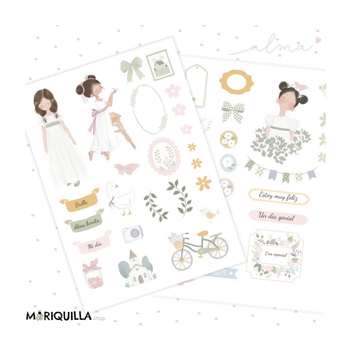 Die cuts colección “Alma” – Comunión 47 Piezas precortadas MARIQUILLA