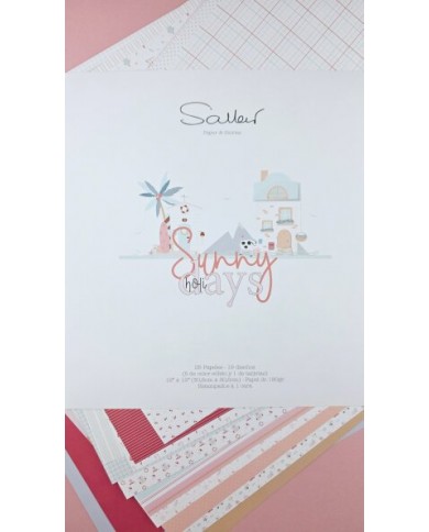Colección de papeles 12x12" Sunny Holi Days de Pili Sallent
