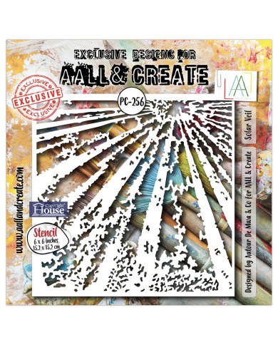 Stencil Aall and Create 6" x 6"Solar Veil
