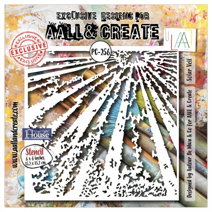 Stencil Aall and Create 6" x 6"Solar Veil