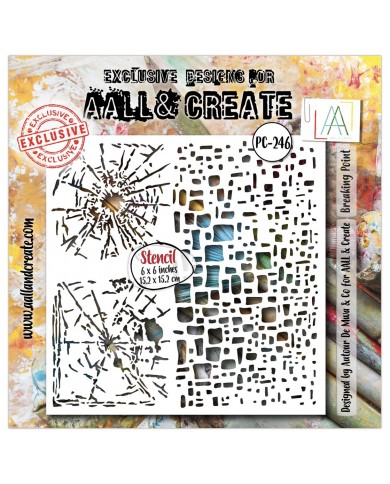 Stencil Aall and Create 6" x 6" Breaking Point