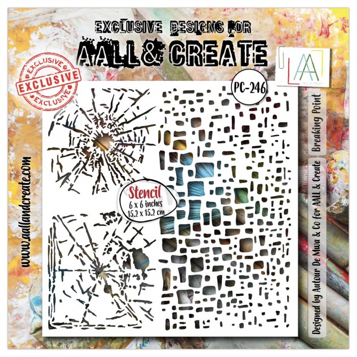 Stencil Aall and Create 6" x 6" Breaking Point