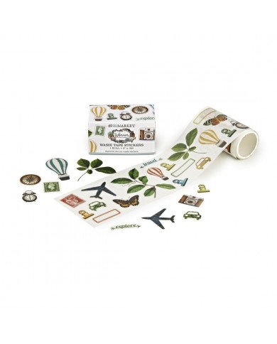 Rollo de pegatinas Washi de 49 and Market Wherever