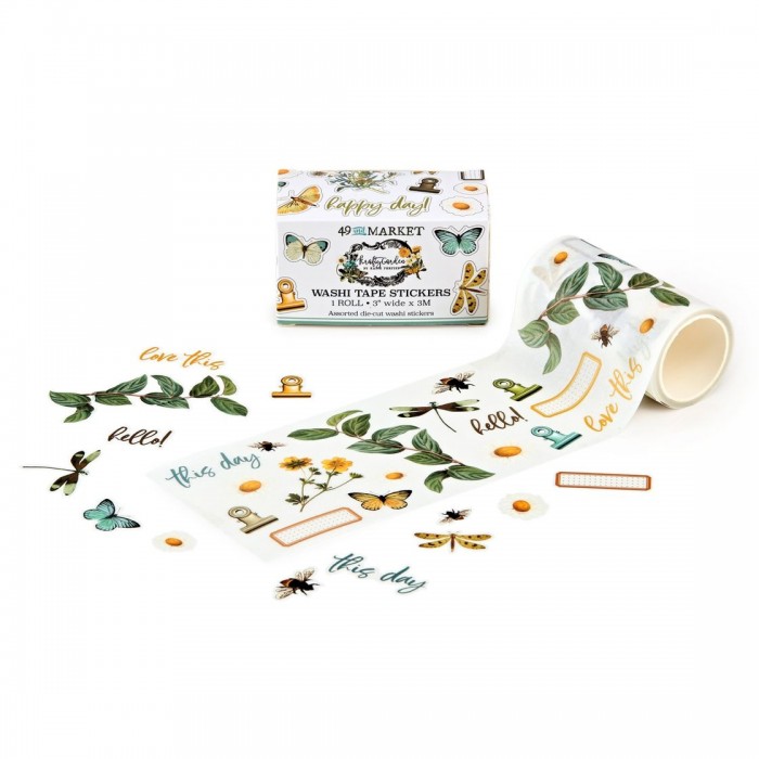 Rollo de pegatinas Washi de 49 and Market Nature