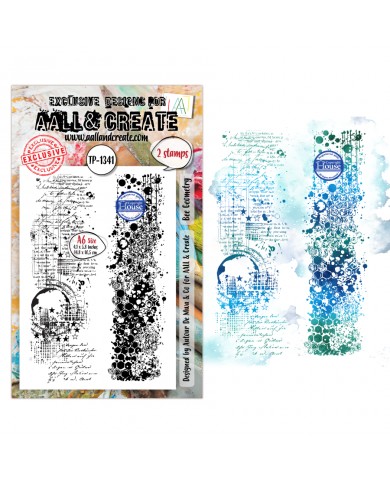 Sello AALL and Create 1341 - Bee Geometry - 15 x 10 cm