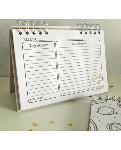 Recetarios personalizados "Recetas con amor"