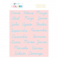 Troquel Semana y Meses Kimidori Colors TQKM000175