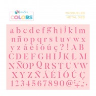 Troquel Alfabeto Stencil Butler Kimidori Colors TQKM000183