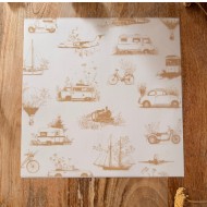 Kit 2 papeles vellum estampados 30,5 x 30,5 cm - Nómada