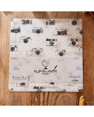 Kit 2 papeles vellum estampados 30,5 x 30,5 cm - Nómada