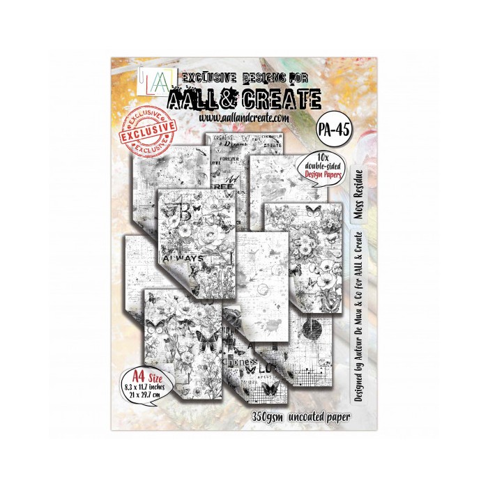 Colección de papeles AALL and Create : Tamaño A4 - Moss Residue