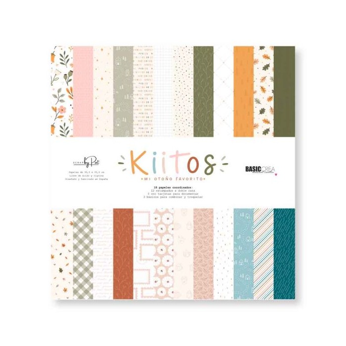 Papeles Kiitos Descripción 18 papeles 30,5x30,5 coordinados