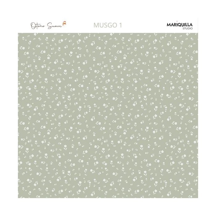 Papel Musgo 01 Papel 12x12"
