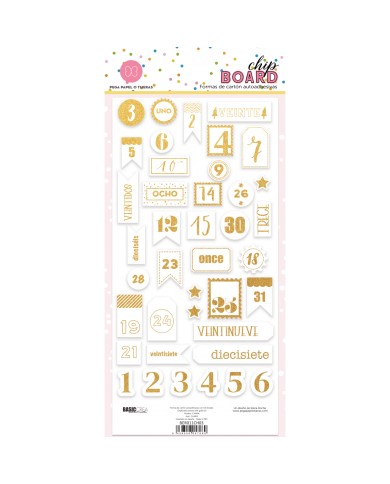 Chipboards adhesivos - Charm