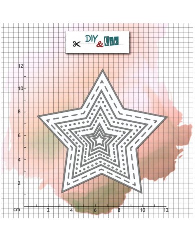 Troquel estrella en varios tamaños