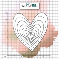 Troquel corazon en varios tamaños