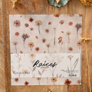 Kit 2 papeles vellum estampados 30,5 x 30,5 cm - Raíces