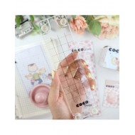 Placa de estampar 5x20cmts Coco by Aluacid