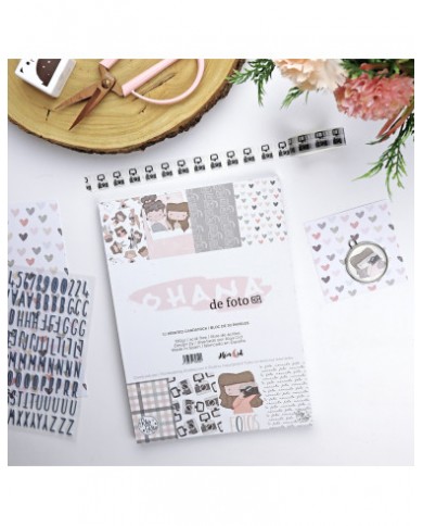 Bloc de papeles Ohana de Foto 6x8" paper pad | Alúa Cid design