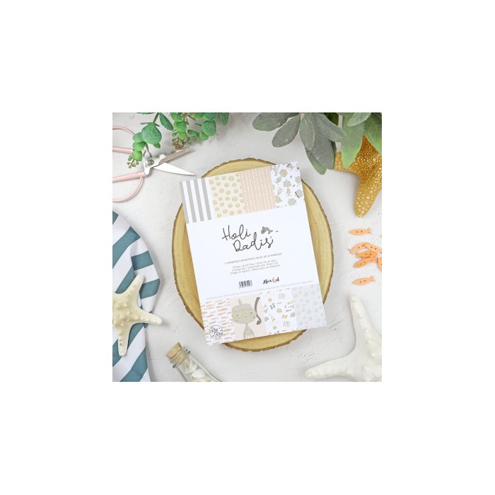 Bloc de papeles Holidadis 6x8" paper pad | Alúa Cid design