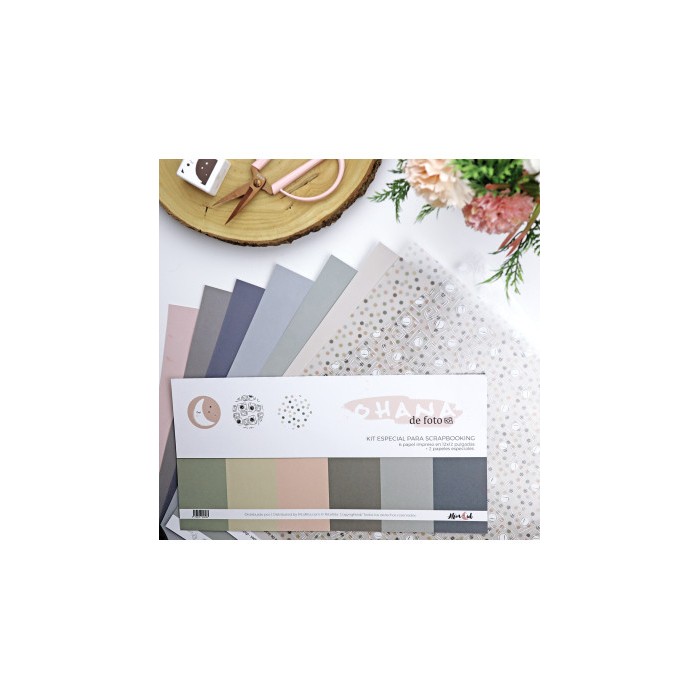KIT de papeles especiales Ohana de Foto Solid & Special paper Kit by Alúa Cid